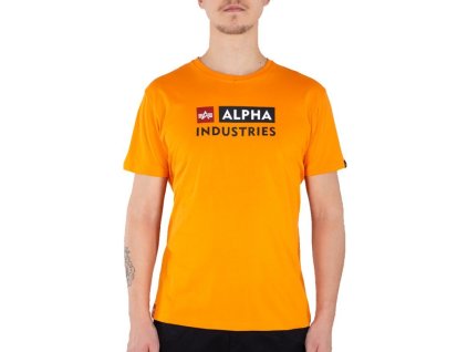 ALPHA INDUSTRIES Tričko Block-Logo T - alpha orange (118507/429)