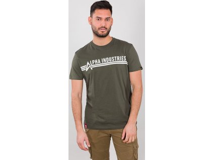 ALPHA INDUSTRIES Tričko Alpha Industries T - dark olive (126505/142)