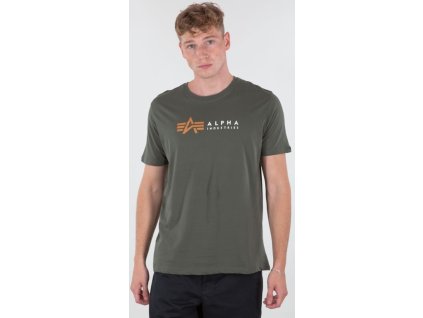 ALPHA INDUSTRIES Tričko Label T - dark olive (118502/142)