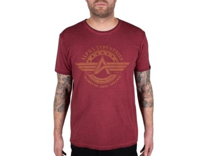 ALPHA INDUSTRIES Tričko AI Olidye T - rbf red (118513/523)