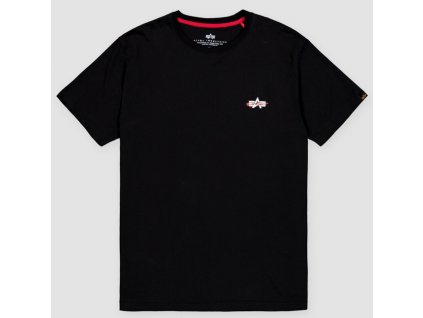 ALPHA INDUSTRIES Tričko Signature Puff Print BP - black (148523/03)