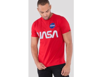 ALPHA INDUSTRIES Tričko NASA Reflective T - speed red (178501/328)