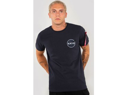 ALPHA INDUSTRIES Tričko NASA Heavy - modré (188502/07)