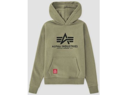 ALPHA INDUSTRIES Detská mikina Basic Hoody - olive (196701/11)