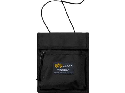 ALPHA INDUSTRIES Puzdro na doklady Crew Pouch - čierne (118935/03)