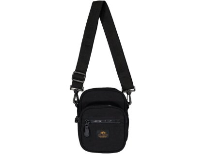 ALPHA INDUSTRIES Taška cez rameno Label Messenger Small Bag - black (156941/03)