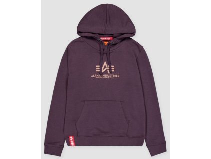 ALPHA INDUSTRIES Dámska mikina New Basic Hoody - plum (196032/719)