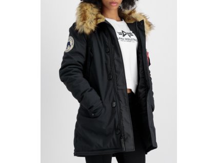 ALPHA INDUSTRIES Dámska bunda Polar Jacket - čierna (123002/03)