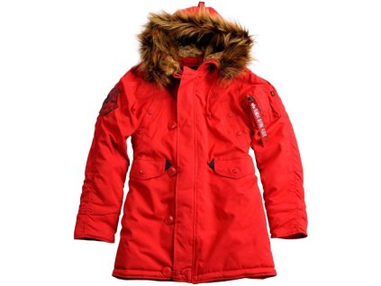 ALPHA INDUSTRIES Dámska bunda Explorer - speed red (103005/328)
