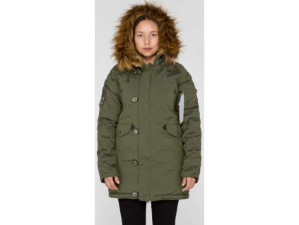 ALPHA INDUSTRIES Dámska bunda Explorer - dark green (103005/257)