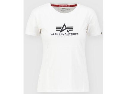 ALPHA INDUSTRIES Dámske tričko New Basic - white (196051/09)