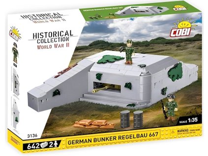 COBI Stavebnica HC WW2 Genman Bunker Regelbau 667 (COBI-3136)