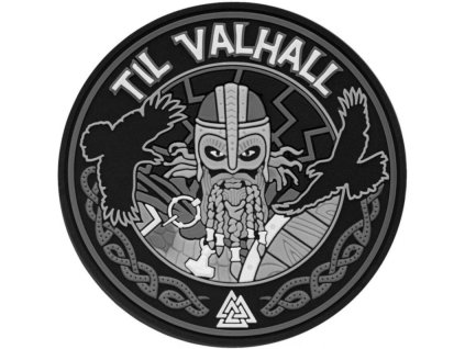M-TAC 3D PVC Nášivka/Patch Til Valhall - grey / black (51142112)