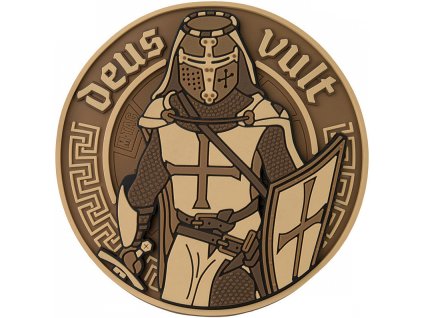 M-TAC 3D PVC Nášivka/Patch Deus Vult - coyote (51116005)