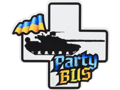 M-TAC Nálepka Party Bus Large - yellow / blue (51353715-L)