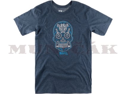 MAGPUL Tričko Sugar Skull Blend - navy (40856)