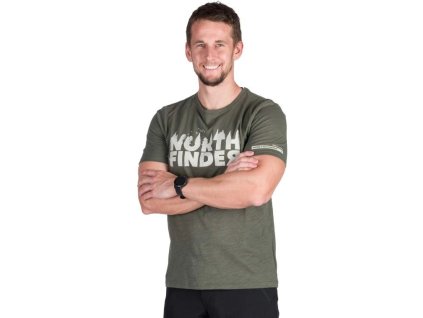 NORTHFINDER Tričko JOSEF - darkgreen (108267-300)