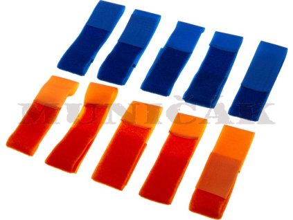 INVADER GEAR Set tímových nášiviek - modrá/oranžová