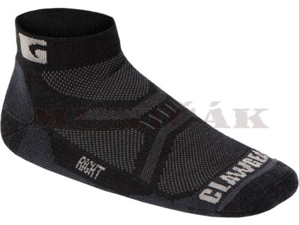 CLAW GEAR Ponožky Merino Low Cut - čierne (37201)