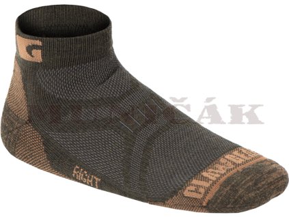 CLAW GEAR Ponožky Merino Low Cut - zelené (37205)