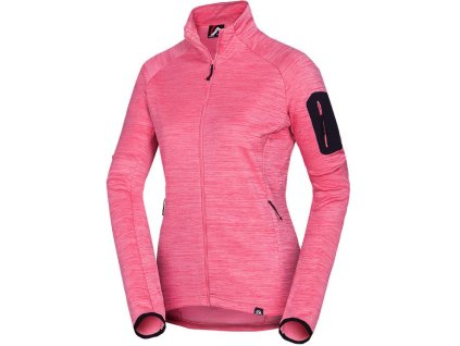 NORTHFINDER Dámska mikina WANDA - pinkmelange (107631-634)