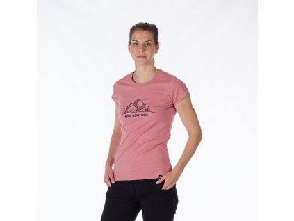 NORTHFINDER Dámske tričko MAUD - rose (107495-366)