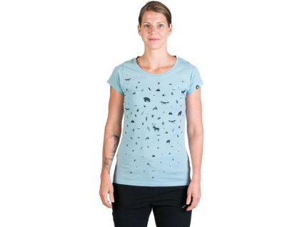 NORTHFINDER Dámske tričko JUDITH - skyblue (107878-368)