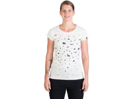 NORTHFINDER Dámske tričko JUDITH - white (107878-377)