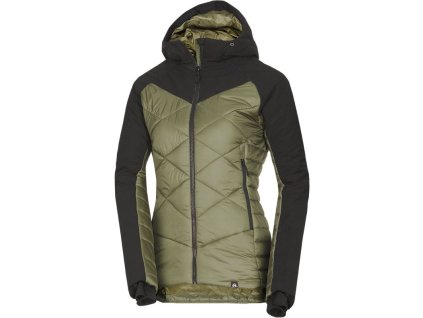 NORTHFINDER Dámska Bunda DEANNE - black / darkgreen (108102-550)