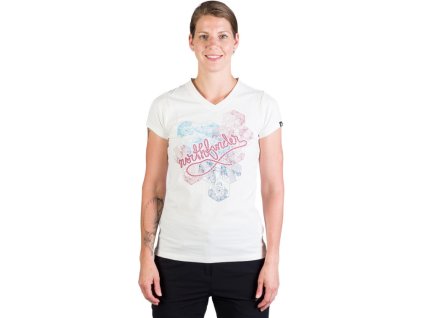 NORTHFINDER Dámske tričko SHERRY - white (107884-377)