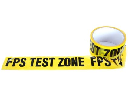 Ohraničujúca páska FPS TEST ZONE - žltá