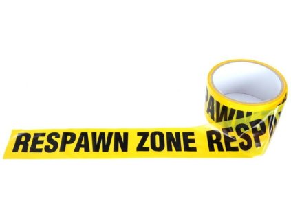 Ohraničujúca páska RESPAWN ZONE - žltá