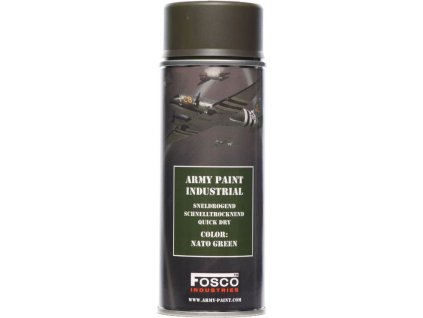 FOSCO Kamuflážna farba na zbraň, sprej 400ml - nato green / nato zelená