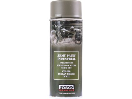 FOSCO Kamuflážna farba na zbraň, sprej 400ml - indian green wwii / indian zelená wwii