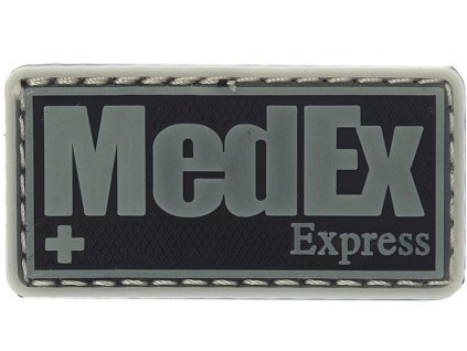 3D PVC Nášivka/Patch MedEx Express - šedá