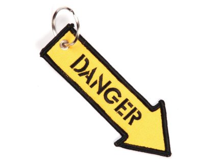 Kľúčenka Danger, šípka