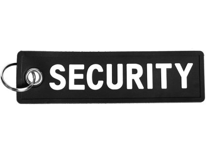PVC Kľúčenka Security - black