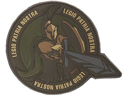 3D PVC Nášivka/Patch Legio patria nostra - olivová