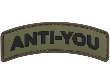 3D PVC Nášivka/Patch Anti You - zelená