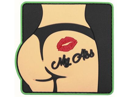 3D PVC Nášivka/Patch Kiss My Ass