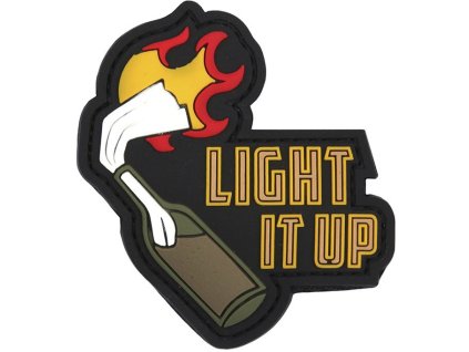 3D PVC Nášivka/Patch Light it up - farebná