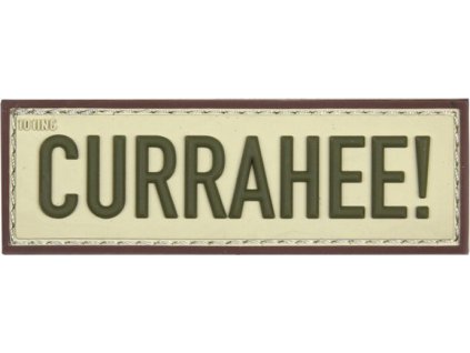 3D PVC Nášivka/Patch Currahee! - piesková