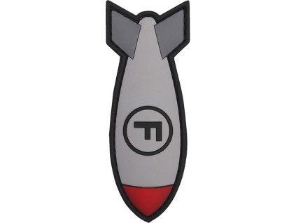3D PVC Nášivka/Patch F. Bomb - bielo/šedá