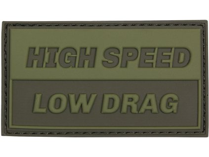 3D PVC Nášivka/Patch High speed Low drag - green
