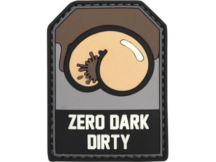 3D PVC Nášivka/Patch Zero Dark Dirty - grey/black/brown