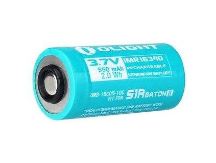 OLIGHT Batéria IMR16340 550mAh 3.7V S1R Baton II, nabíjateľná