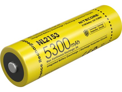 NITECORE Li-Ion akumulátor 21700 nabíjateľná 5300mAh 8A (NL2153)