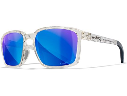 WILEY X Ochranné okuliare ALFA Captivate - polarizované modré sklá / číry rám