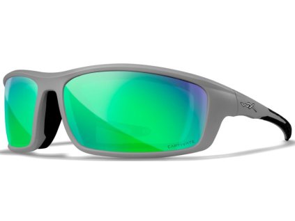 WILEY X Ochranné okuliare GRID - polarizované zelené sklá / matný šedý rám