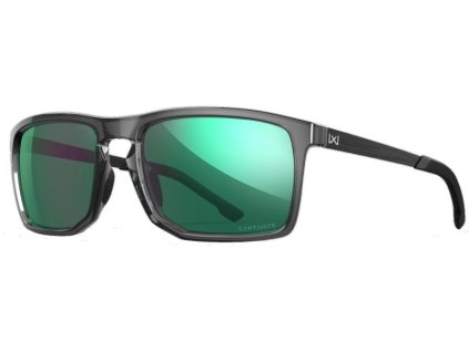 WILEY X Ochranné okuliare AXE Captivate - polarizované zelené sklá / lesklý šedý rám